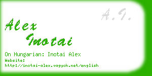 alex inotai business card